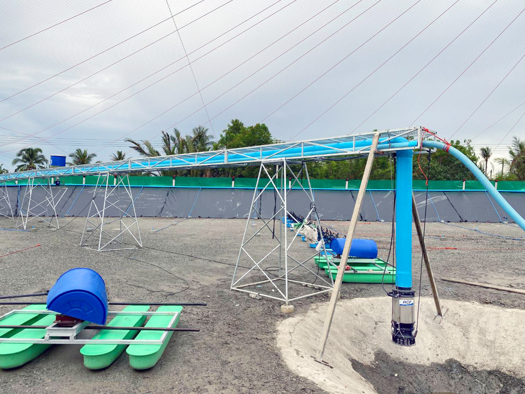 泰国北柳府 萨丽虾场排水