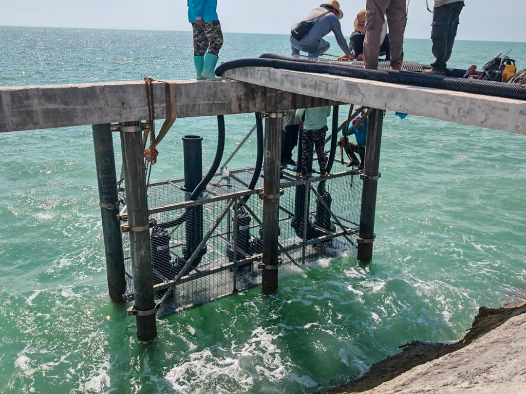马来西亚霹雳州 新建虾场养殖海水供水