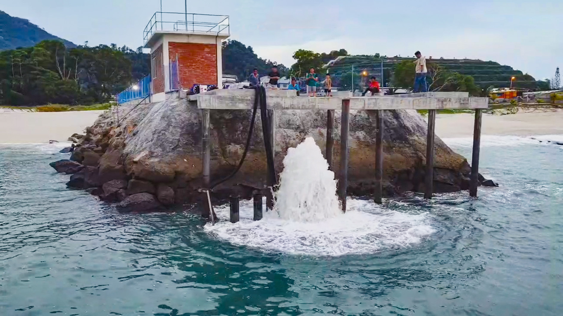 马来西亚霹雳州 新建虾场养殖海水供水