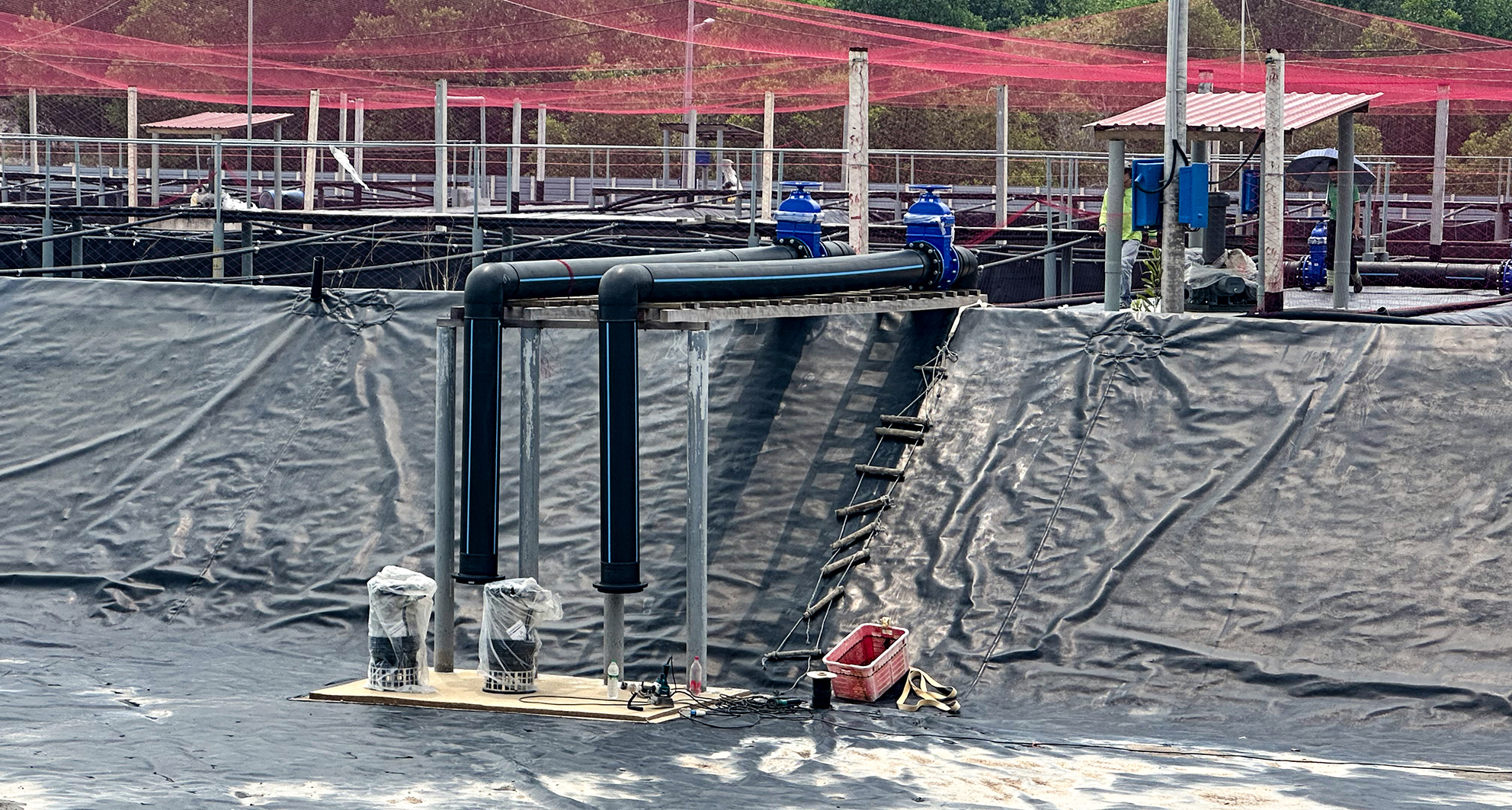马来西亚霹雳州 新建虾场养殖海水供水