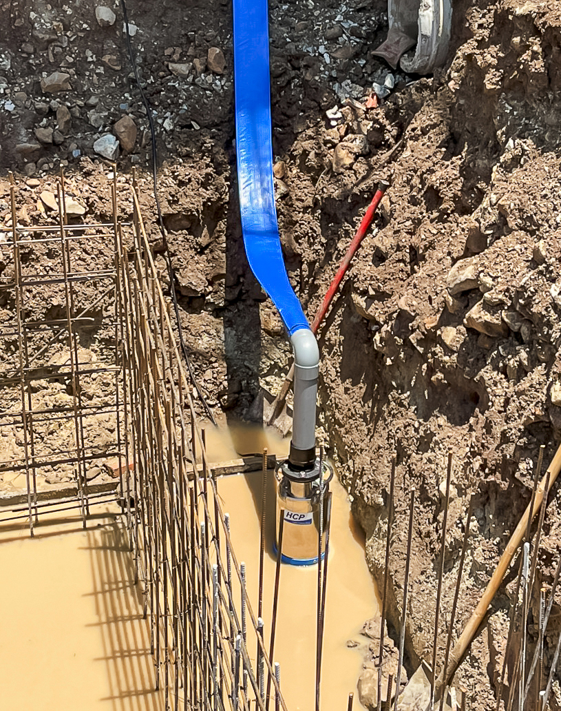 越南隆安 建厂工地积水排除