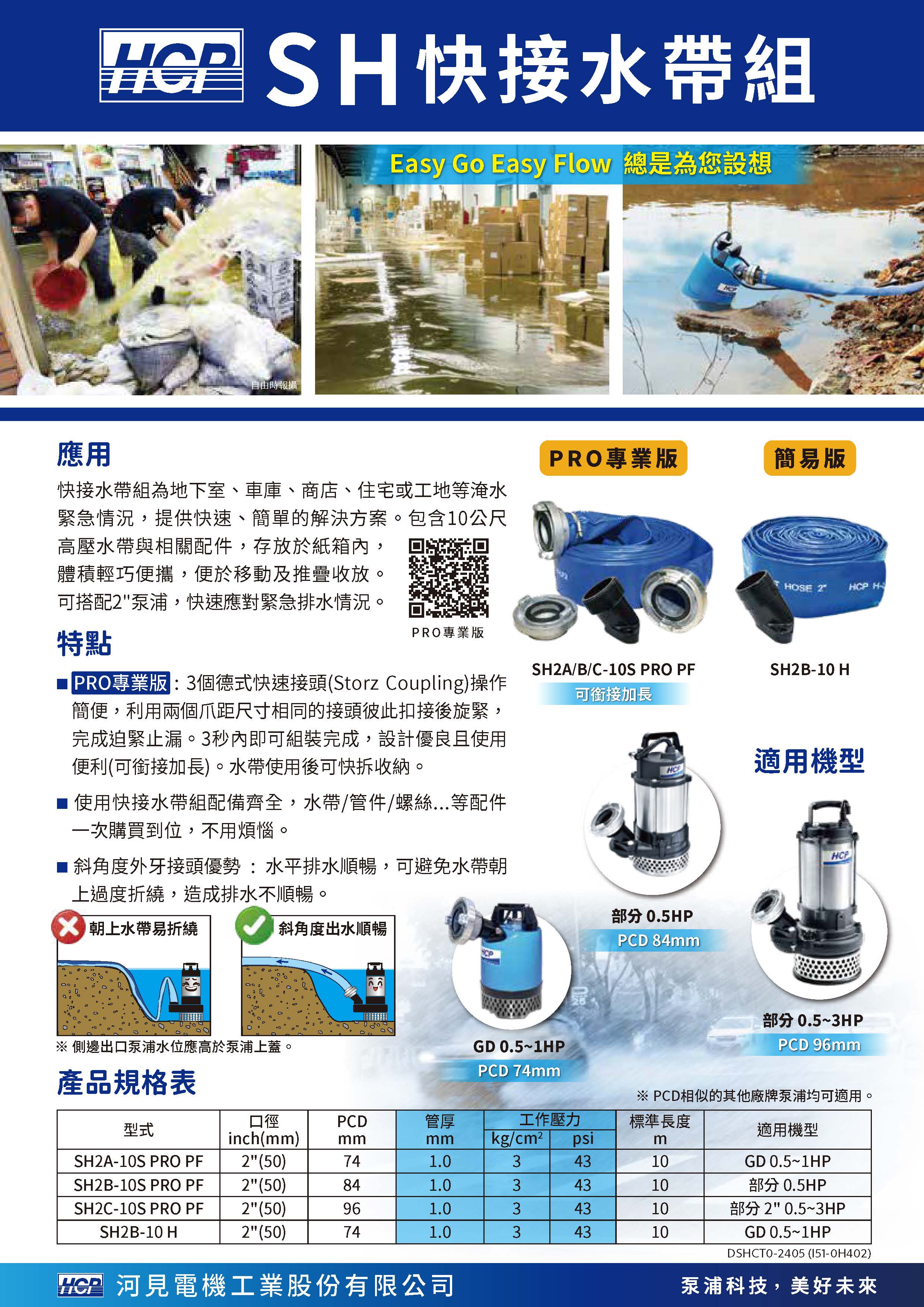 [新品上市] SH2B-10 PRO 快接水带组